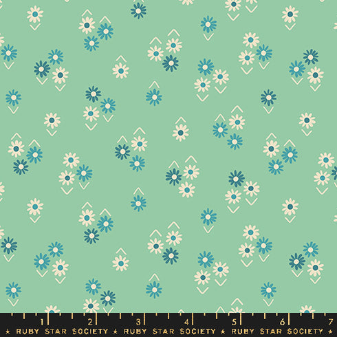 Juicy Baby Flowers in Moss - Ruby Star Society Sold by the Half Yard